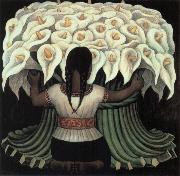 Diego Rivera Series of Flower oil painting